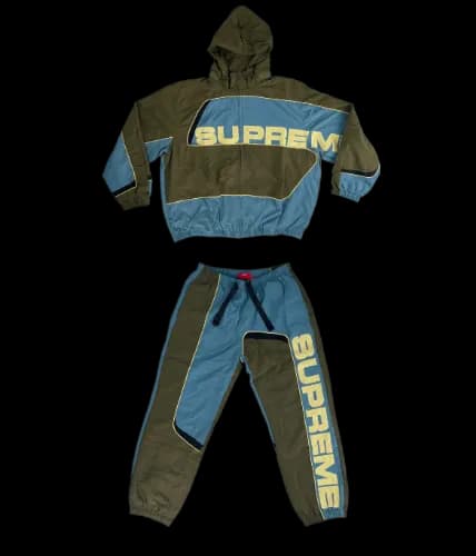 SUPREME S PANELED TRACKSUIT