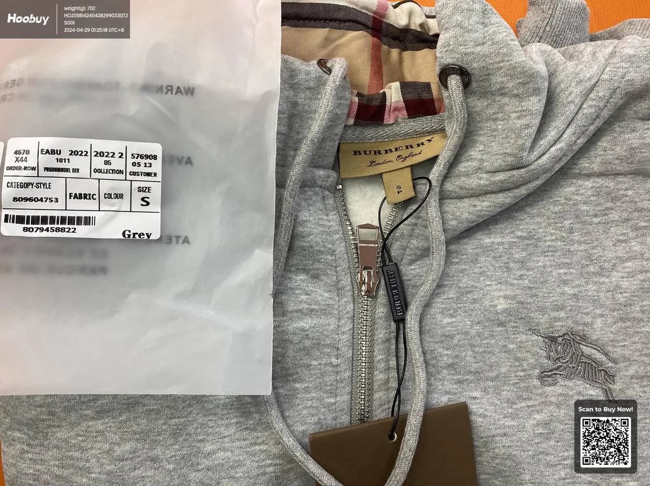 BURBERRY ZIP UP (2 COLOURWAYS) - Image 5