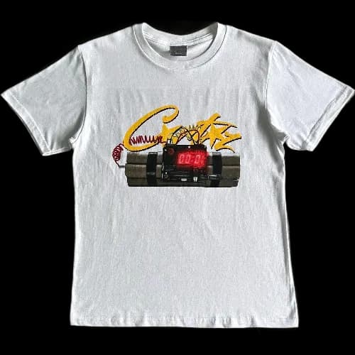 corteiz tee Timebomb Times Up Bitch T Shirt