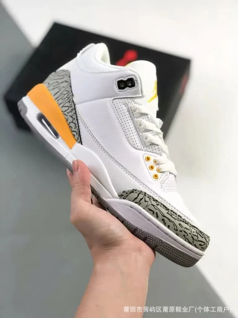 【AJ3】Pure original high version AJ3 mid top trendy sports combat retro classic basketball shoes (85)