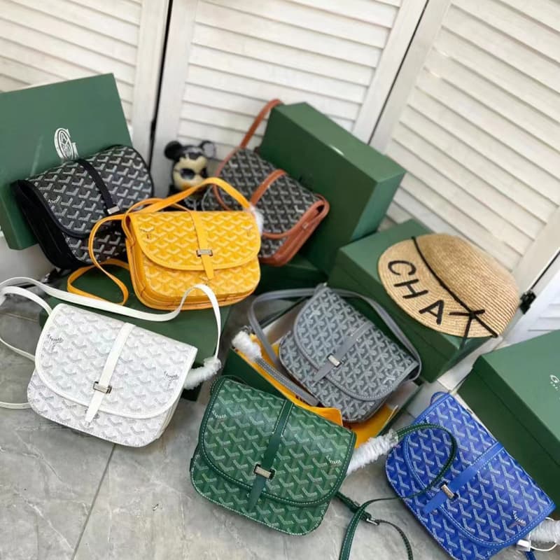 2024新款Goyard狗牙戈雅hobo腋下男女情侣马鞍包单肩斜挎邮差包包