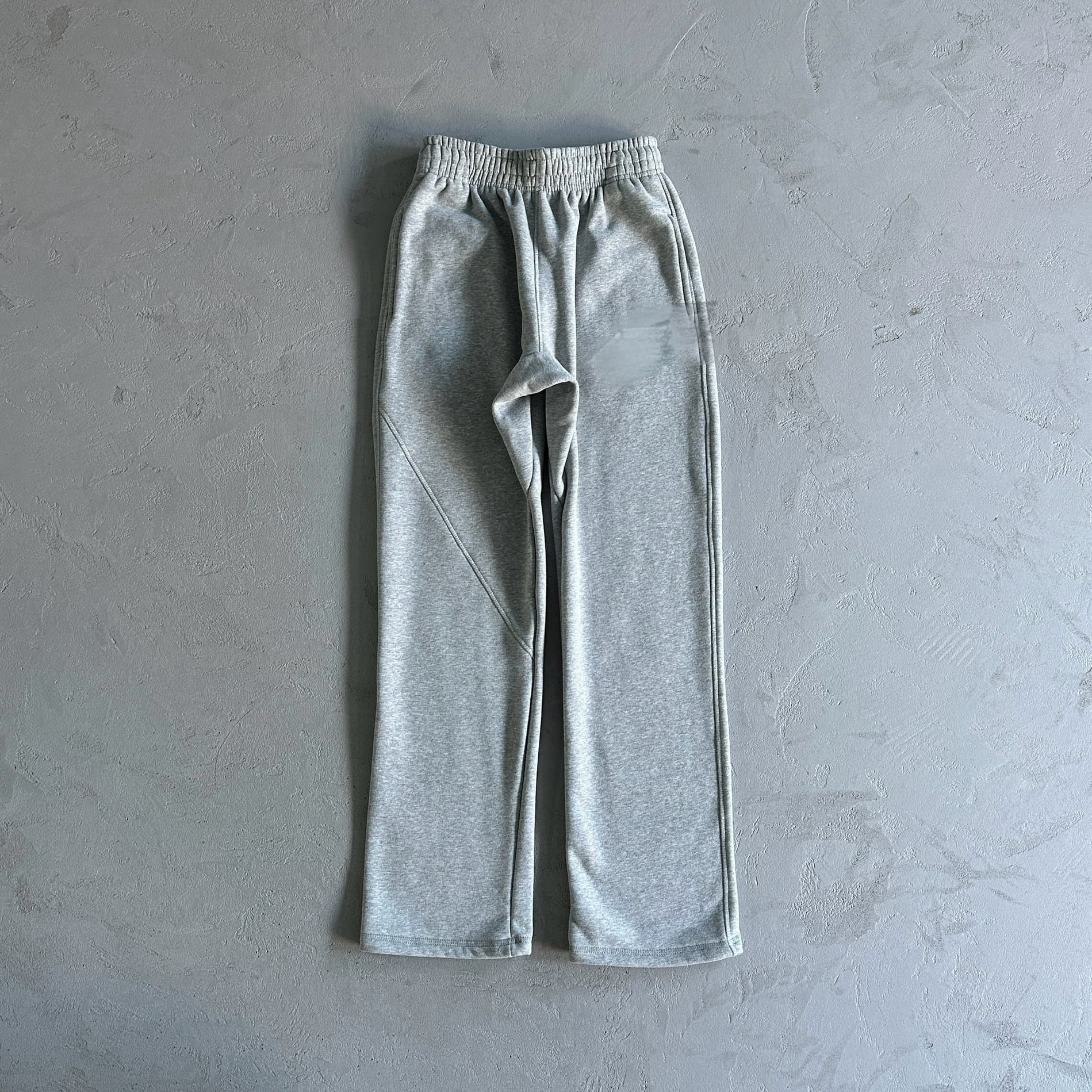 Evil- C Star Heather Grey Straight Flared Pants