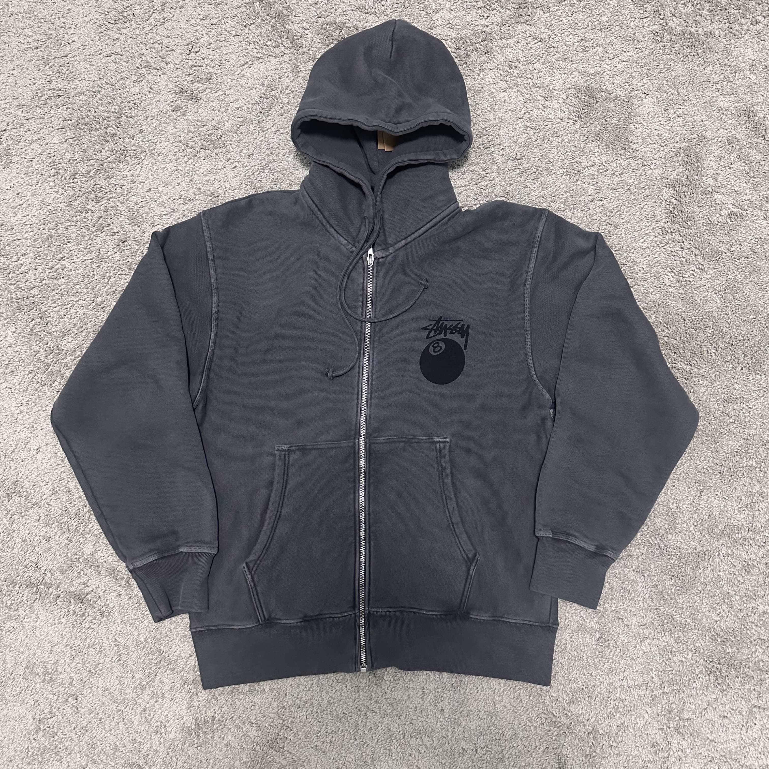 Stussy 8Ball Dyed Zipper